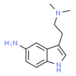 ChemSpider 2D Image | 3-[2-(Dimethylamino)ethyl]-1H-indol-5-amine | C12H17N3