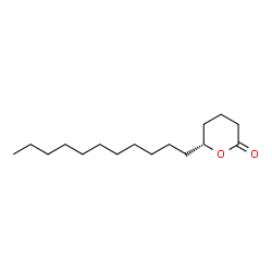 ChemSpider 2D Image | (6R)-6-Undecyltetrahydro-2H-pyran-2-one | C16H30O2