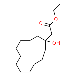 ChemSpider 2D Image | ethyl 1-hydroxycyclododecaneacetate | C16H30O3
