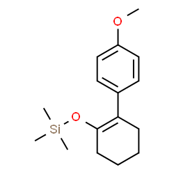 ChemSpider 2D Image | {[2-(4-Methoxyphenyl)-1-cyclohexen-1-yl]oxy}(trimethyl)silane | C16H24O2Si