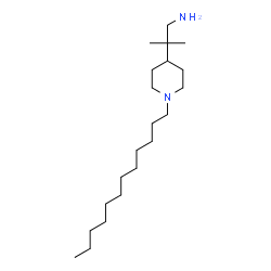 ChemSpider 2D Image | 2-(1-Dodecyl-4-piperidinyl)-2-methyl-1-propanamine | C21H44N2