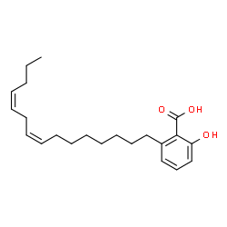 ChemSpider 2D Image | Anacardic acid diene | C22H32O3