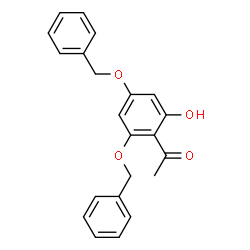 ChemSpider 2D Image | 1-[2,4-Bis(benzyloxy)-6-hydroxyphenyl]ethanone | C22H20O4