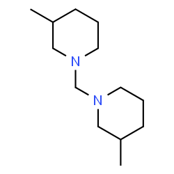ChemSpider 2D Image | 1,1'-Methylenebis(3-methylpiperidine) | C13H26N2