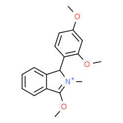ChemSpider 2D Image | 1-(2,4-Dimethoxyphenyl)-3-methoxy-2-methyl-1H-isoindolium | C18H20NO3