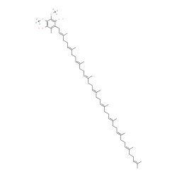 ChemSpider 2D Image | 2-[(2E,6E,10E,14E,18E,22E,26E,30E,34E)-3,7,11,15,19,23,27,31,35,39-Decamethyl-2,6,10,14,18,22,26,30,34,38-tetracontadecaen-1-yl]-3-methyl-5,6-bis[(~2~H_3_)methyloxy]-1,4-benzenediol | C59H86D6O4