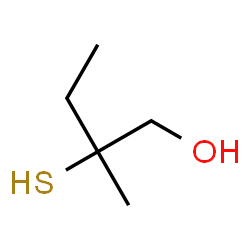 ChemSpider 2D Image | 2-Methyl-2-sulfanyl-1-butanol | C5H12OS