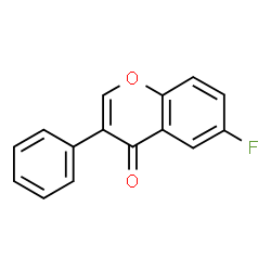 ChemSpider 2D Image | 6-Fluoro-3-phenyl-4H-chromen-4-one | C15H9FO2