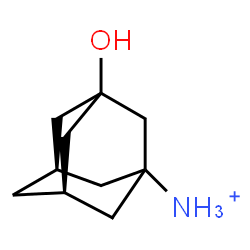 ChemSpider 2D Image | (5R,7R)-3-Hydroxy-1-adamantanaminium | C10H18NO