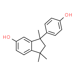 ChemSpider 2D Image | 3-(4-Hydroxyphenyl)-1,1,3-trimethyl-5-indanol | C18H20O2