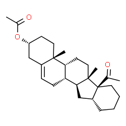 ChemSpider 2D Image | (2R,4aR,4bR,6aS,6bS,10aR,11aS,11bR)-6b-Acetyl-4a,6a-dimethyl-2,3,4,4a,4b,5,6,6a,6b,7,8,9,10,10a,11,11a,11b,12-octadecahydro-1H-indeno[2,1-a]phenanthren-2-yl acetate | C27H40O3