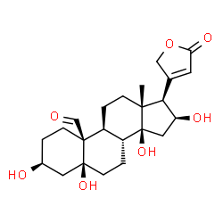 ChemSpider 2D Image | Strophadogenin | C23H32O7