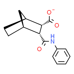 ChemSpider 2D Image | (1S,2S,3R,4S)-3-(Phenylcarbamoyl)bicyclo[2.2.1]heptane-2-carboxylate | C15H16NO3