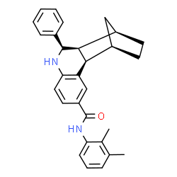 ChemSpider 2D Image | (1R,2R,10R,11S,12R)-N-(2,3-Dimethylphenyl)-10-phenyl-9-azatetracyclo[10.2.1.0~2,11~.0~3,8~]pentadeca-3,5,7-triene-5-carboxamide | C29H30N2O