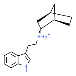 ChemSpider 2D Image | (1R,2R,4R)-N-[2-(1H-Indol-3-yl)ethyl]bicyclo[2.2.1]heptan-2-aminium | C17H23N2
