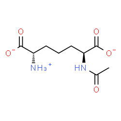 ChemSpider 2D Image | (2S,6S)-2-Acetamido-6-ammonioheptanedioate | C9H15N2O5