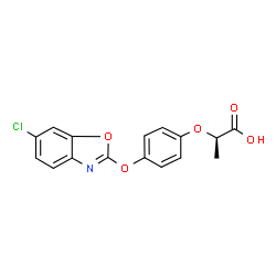 ChemSpider 2D Image | fenoxaprop-P | C16H12ClNO5