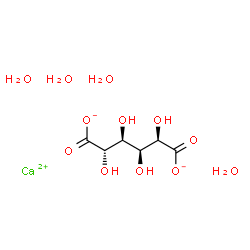ChemSpider 2D Image | Calcium D-glucarate hydrate (1:1:4) | C6H16CaO12