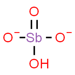 ChemSpider 2D Image | Hydrogen antimonate | HO4Sb