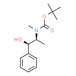 ChemSpider 2D Image | 2-Methyl-2-propanyl [(1R,2S)-1-hydroxy-1-phenyl-2-propanyl]methylcarbamate | C15H23NO3