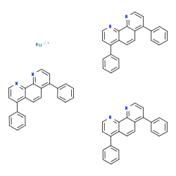 ChemSpider 2D Image | 1,10-Phenanthroline, 4,7-diphenyl-, ruthenium(2+) salt (3:1) | C72H48N6Ru