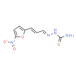 ChemSpider 2D Image | (2E)-2-[(2E)-3-(5-Nitro-2-furyl)-2-propen-1-ylidene]hydrazinecarbothioamide | C8H8N4O3S