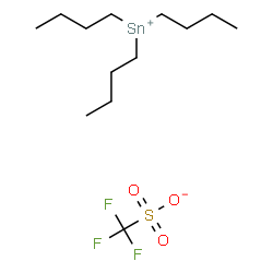 ChemSpider 2D Image | Tributylstannanylium trifluoromethanesulfonate | C13H27F3O3SSn