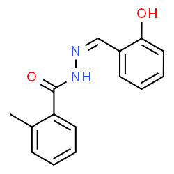 ChemSpider 2D Image | N'-[(Z)-(2-Hydroxyphenyl)methylene]-2-methylbenzohydrazide | C15H14N2O2