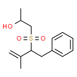 ChemSpider 2D Image | 1-[(3-Methyl-1-phenyl-3-buten-2-yl)sulfonyl]-2-propanol | C14H20O3S