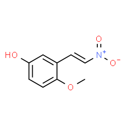 ChemSpider 2D Image | 4-Methoxy-3-[(E)-2-nitrovinyl]phenol | C9H9NO4