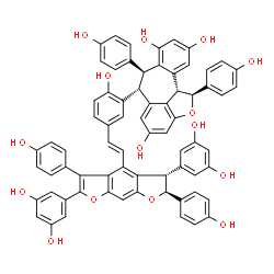 ChemSpider 2D Image | Amurensin E | C70H50O15