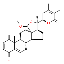 ChemSpider 2D Image | (18S,22R)-18-Methoxy-18,20:22,26-diepoxyergosta-2,5,24-triene-1,4,26-trione | C29H36O6