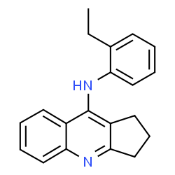 ChemSpider 2D Image | N-(2-Ethylphenyl)-2,3-dihydro-1H-cyclopenta[b]quinolin-9-amine | C20H20N2