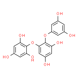 ChemSpider 2D Image | 2-[2-(3,5-Dihydroxyphenoxy)-3,5-dihydroxyphenoxy]-1,3,5-benzenetriol | C18H14O9