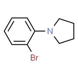 ChemSpider 2D Image | 1-(2-Bromophenyl)pyrrolidine | C10H12BrN