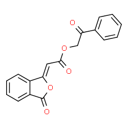 ChemSpider 2D Image | 2-Oxo-2-phenylethyl (2Z)-(3-oxo-2-benzofuran-1(3H)-ylidene)acetate | C18H12O5