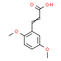 ChemSpider 2D Image | 3-(2,5-Dimethoxyphenyl)acrylic acid | C11H12O4