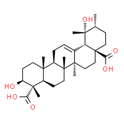 ChemSpider 2D Image | Rotundioic acid | C30H46O6
