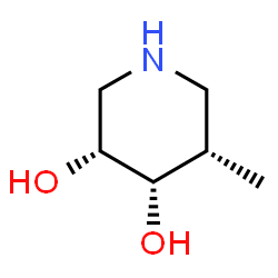 ChemSpider 2D Image | (3R,4S,5S)-5-Methyl-3,4-piperidinediol | C6H13NO2