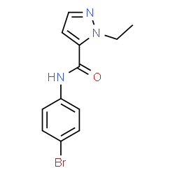 ChemSpider 2D Image | N-(4-Bromophenyl)-1-ethyl-1H-pyrazole-5-carboxamide | C12H12BrN3O