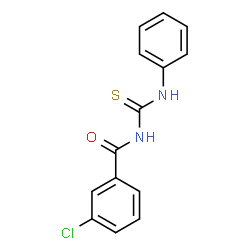 ChemSpider 2D Image | 3-(3-chlorobenzoyl)-1-phenylthiourea | C14H11ClN2OS