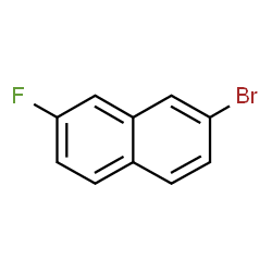 ChemSpider 2D Image | 2-Bromo-7-fluoronaphthalene | C10H6BrF