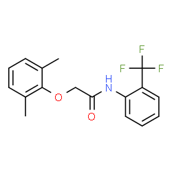 ChemSpider 2D Image | 2-(2,6-Dimethylphenoxy)-N-[2-(trifluoromethyl)phenyl]acetamide | C17H16F3NO2