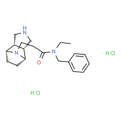 ChemSpider 2D Image | N-Benzyl-3-[(1R,2S,6R,7S)-4,10-diazatricyclo[5.2.1.0~2,6~]dec-10-yl]-N-ethylpropanamide dihydrochloride | C20H31Cl2N3O