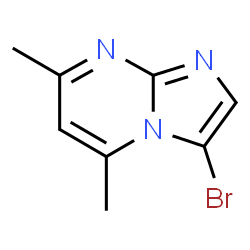 ChemSpider 2D Image | 3-Bromo-5,7-dimethylimidazo[1,2-a]pyrimidine | C8H8BrN3
