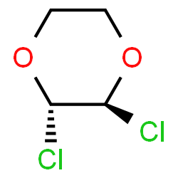 ChemSpider 2D Image | trans-2,3-Dichloro-p-dioxane | C4H6Cl2O2