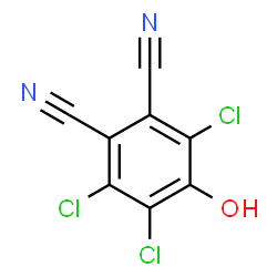 ChemSpider 2D Image | 3,4,6-Trichloro-5-hydroxyphthalonitrile | C8HCl3N2O
