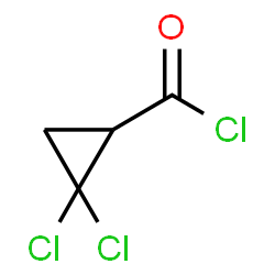 ChemSpider 2D Image | 2,2-Dichlorocyclopropanecarbonyl chloride | C4H3Cl3O