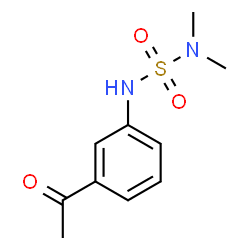 ChemSpider 2D Image | N'-(3-Acetylphenyl)-N,N-dimethylsulfuric diamide | C10H14N2O3S