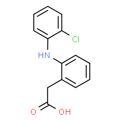 ChemSpider 2D Image | {2-[(2-Chlorophenyl)amino]phenyl}acetic acid | C14H12ClNO2